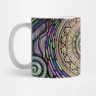 Trippy Yin yang mandala Mug